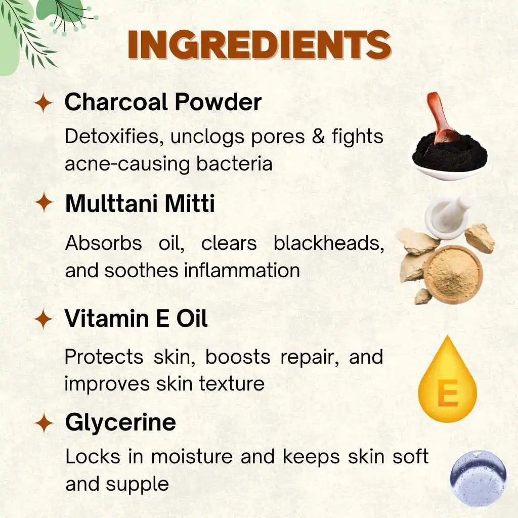 Charcoal & Multani Mitti Deep Pore Cleanse Soap | 100g