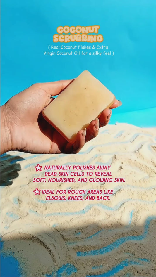 Coconut Exfoliating Scrub Soap | 100g